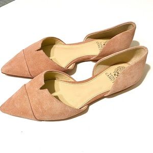 Vince Camuto brand New pink Suede Flats size 9